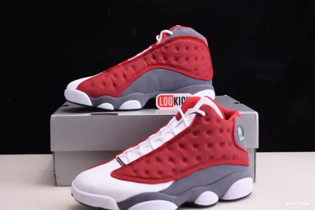 Cheap Air Red 13 Retro 414571-600 Flint Jordan Gym Grey 0601